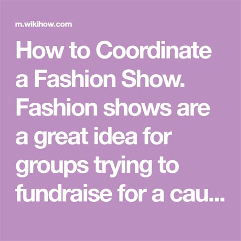 Fashion Show Fundraiser Ideas (2024).
